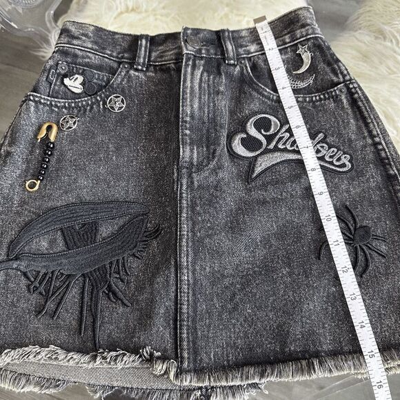 Marc Jacobs Embroidered Denim Skirt Size: XS - Picture 10 of 11